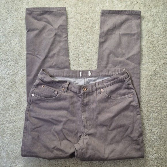 Taylor Stitch All Day Pant Canvas Mens Actual 33/33 Gray Comfort Workwear Camp